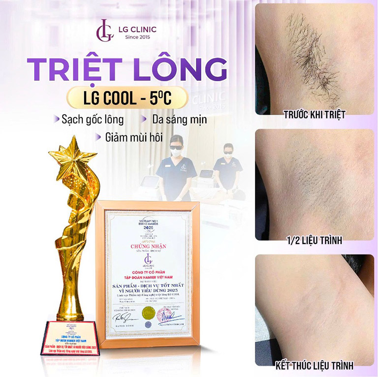 LG Clinic triệt lông vĩnh viễn ở TPHCM