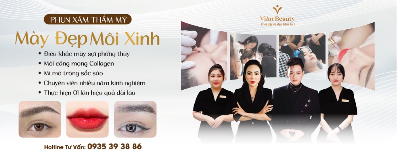 Phun xăm thẩm mỹ ở TPHCM uy tín, vian beauty phun xăm