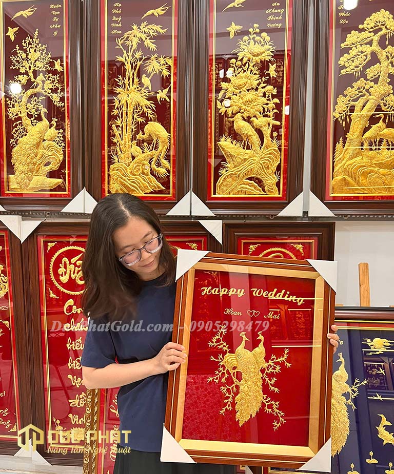 mua tranh dát vàng tại TPHCM