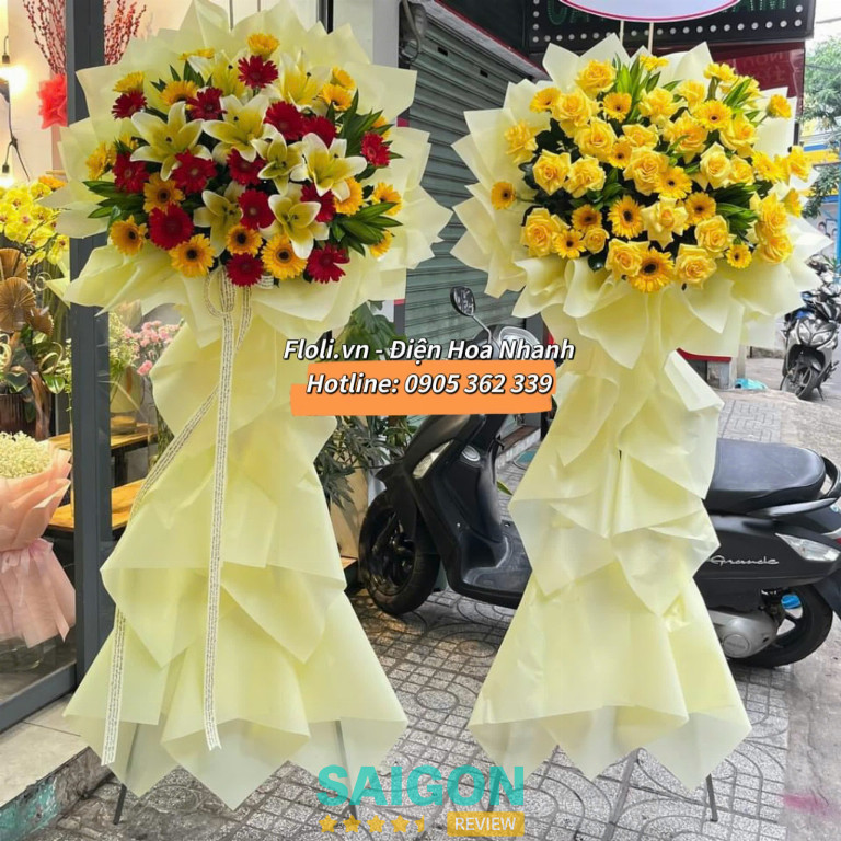 Shop hoa tươi FLoLi nhận giao hoa khai trương nhanh đúng giờ quận 3