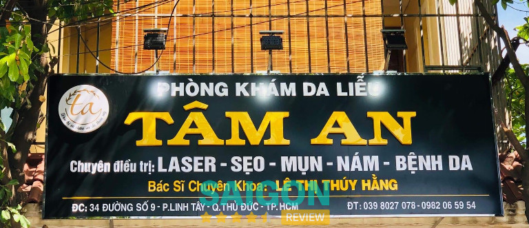 Phòng khám Da liễu Tâm An TP Thủ Đức