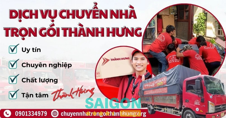 Chuyển Nhà Thành Hưng chuyển nhà trọn gói tại Quận 3