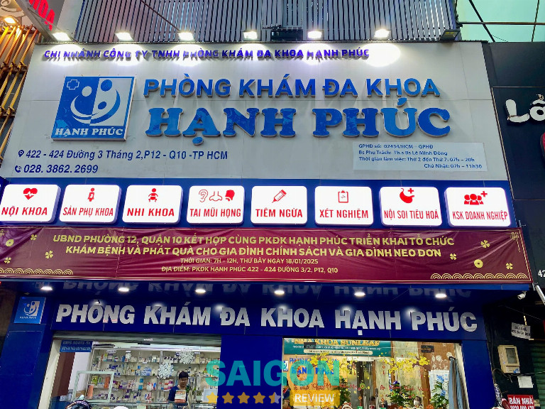 Phòng khám Đa khoa Hạnh Phúc quận 10 