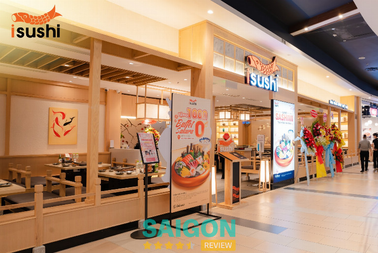 iSushi tại Aeon Mall Bình Tân phục vụ buffet sashimi