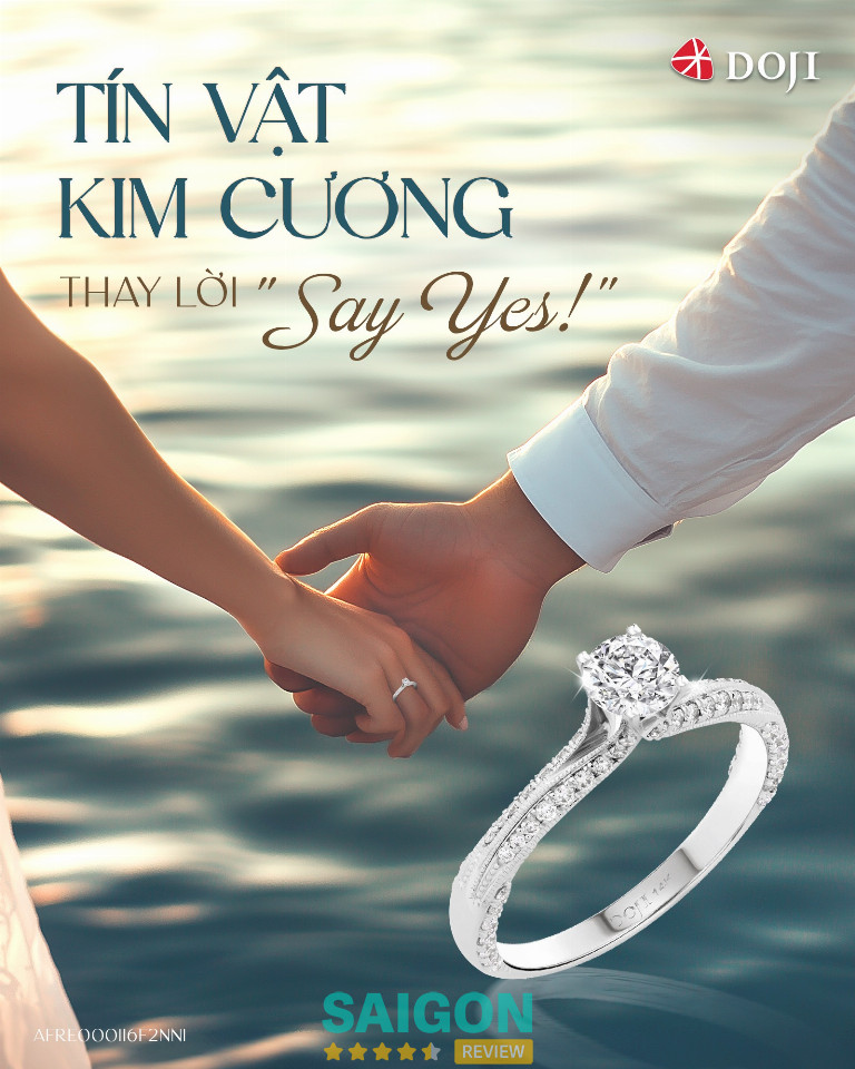 Nhẫn cầu hôn DOJI tại TPHCM