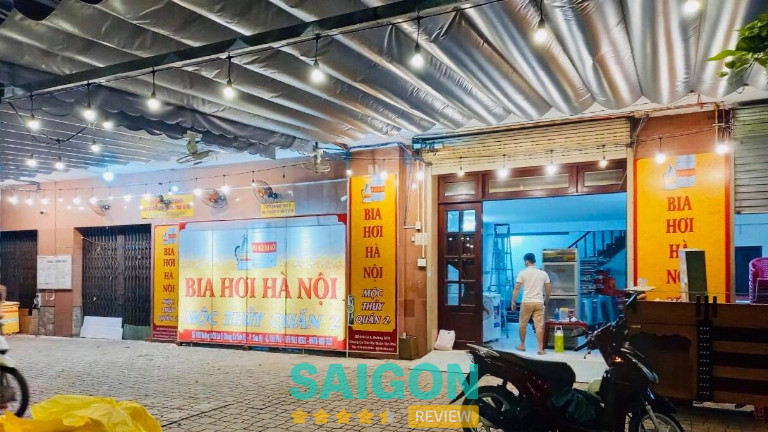 Bia Hơi Hà Nội Mộc Thủy Quán ở Sài Gòn