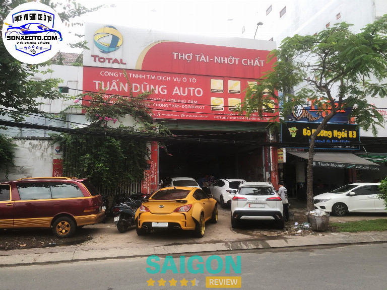 Tuấn Dũng Auto chuyên sơn dặm vá xe ô tô tại TPHCM 
