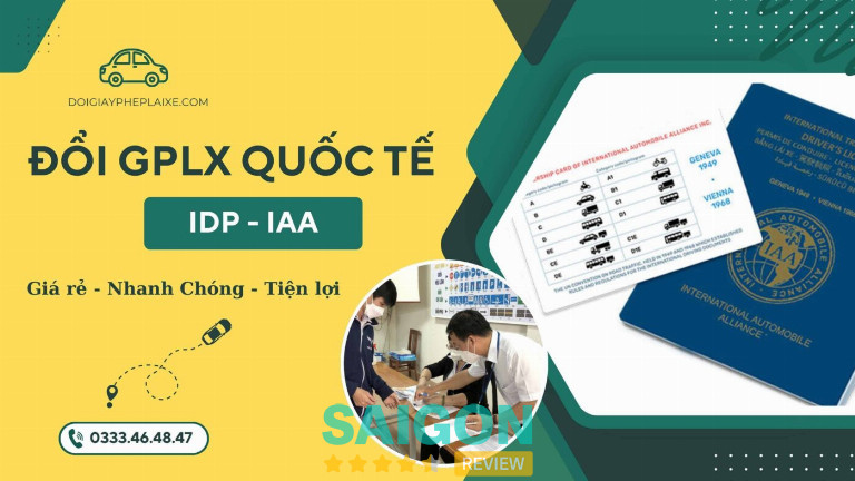 Trung tâm DOIGIAYPHEPLAIXE.COM đổi bằng lái quốc tế ở TPHCM