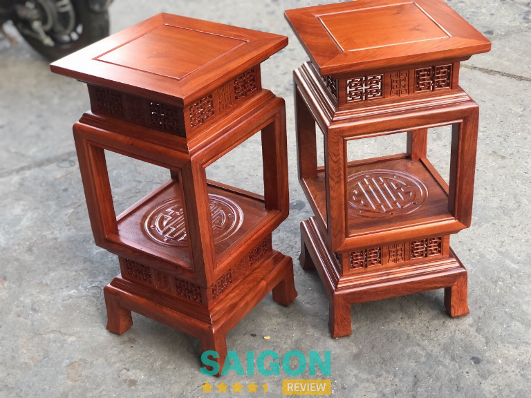 Mỹ An Khang cung cấp đôn cao mặt vuông, chữ nhật gỗ hương chất lượng