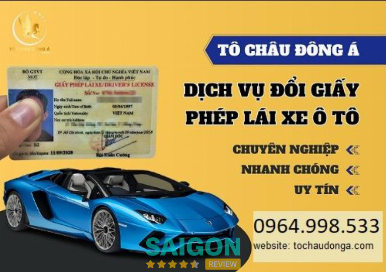 Tô Châu Đông Á cung cấp dịch vụ gia hạn bằng lái xe ô tô 4 bánh