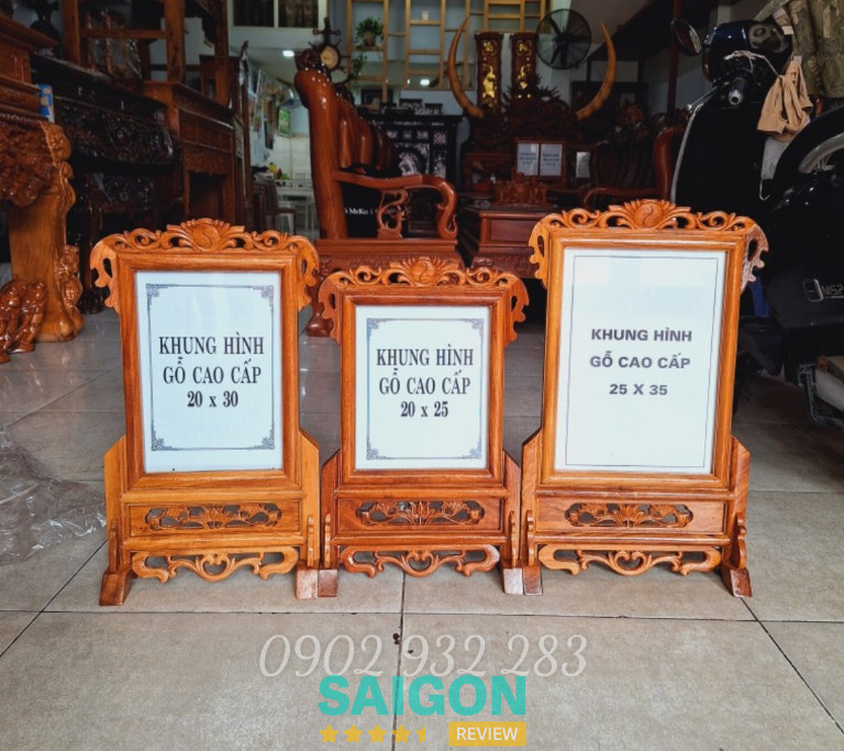 Đồ Gỗ Mạnh Hùng cung cấp khung ảnh thờ gỗ bền đẹp