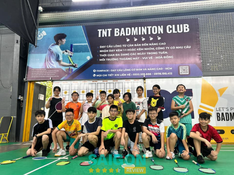 TNT Badminton Club là địa chỉ uy tín tổ chức lớp học cầu lông cho trẻ em tại TPHCM