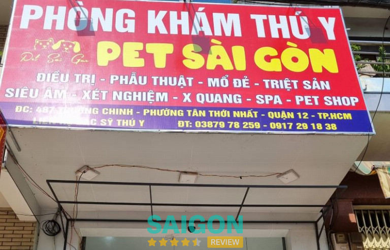 Phòng Khám Thú Y Petsaigon Quận 12 