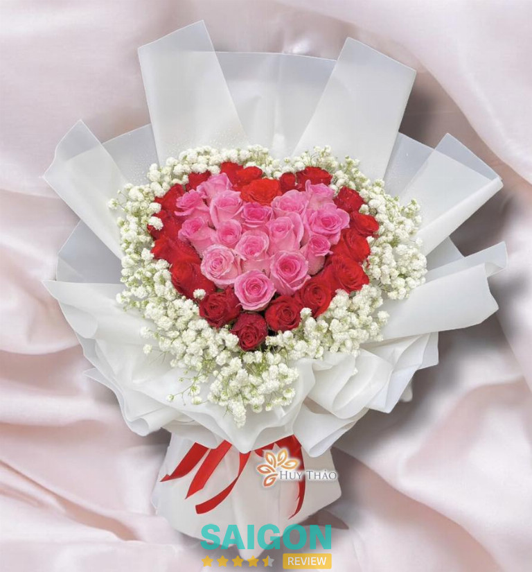 Hoa Tươi Huy Thảo cung cấp dịch vụ bó hoa tình yêu đẹp