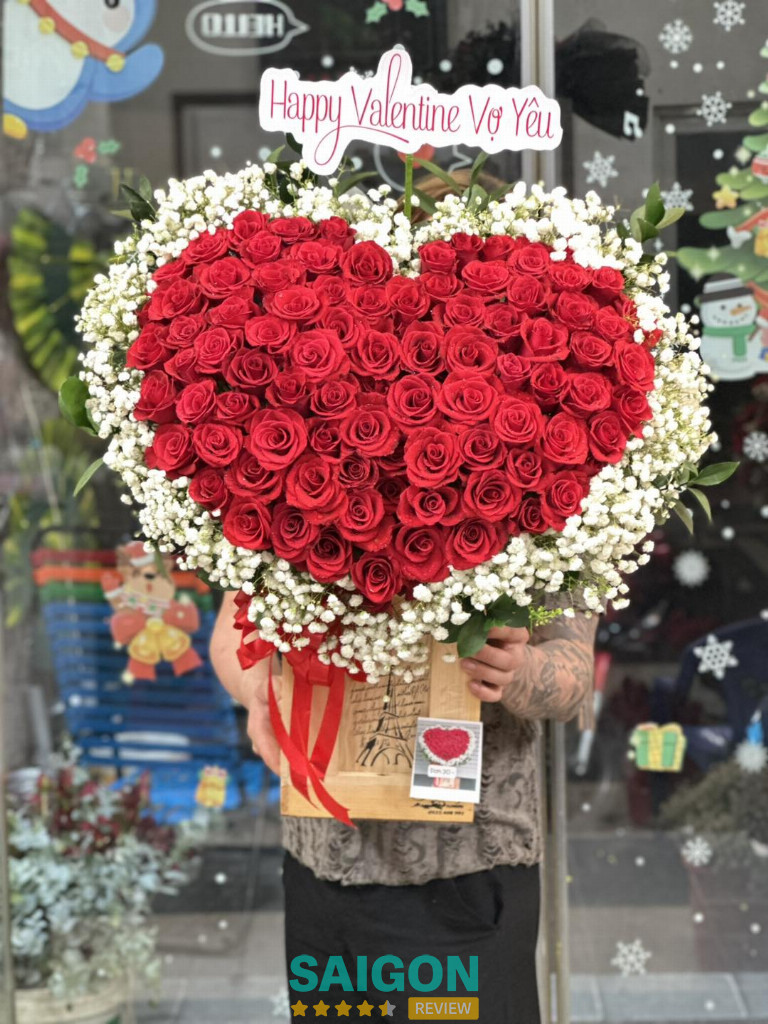 Hoa Tươi Kaby là nơi làm bó hoa hồng tình yêu ở tphcm