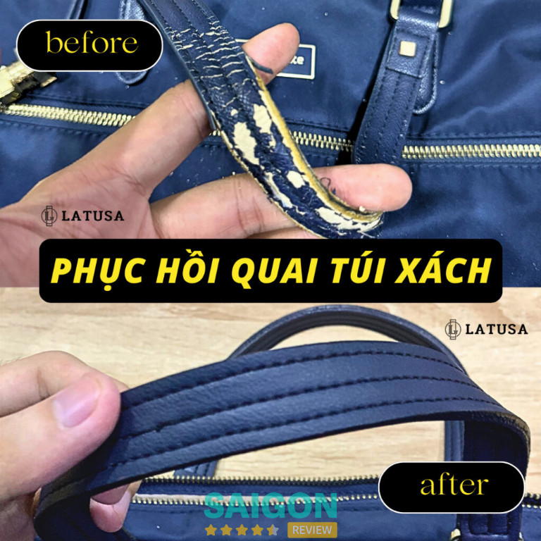 Latusa nhận sửa chữa, làm mới, phục hồi túi xách tại TPHCM