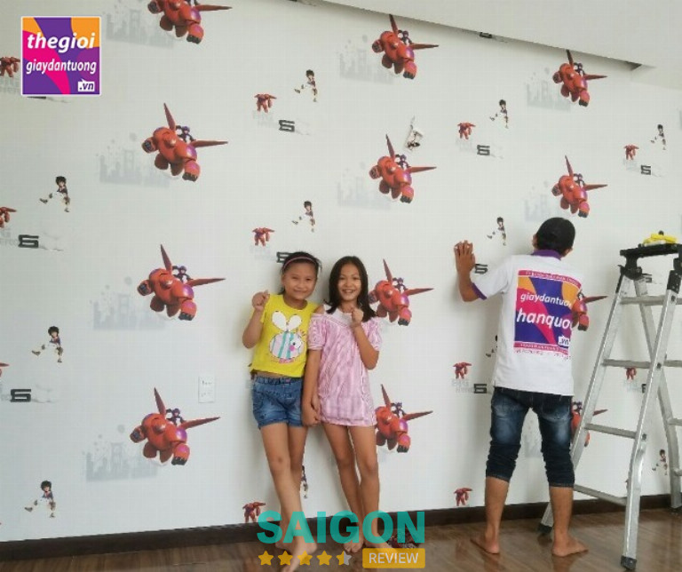 Thế Giới Giấy Dán Tường thi công giấy dán tường ở TPHCM