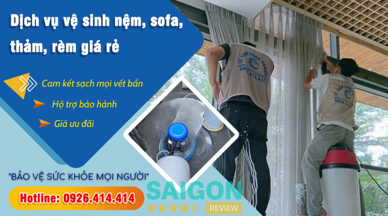 HLC Việt Nam chuyên giặt rèm, vệ sinh sofa và làm sạch thảm