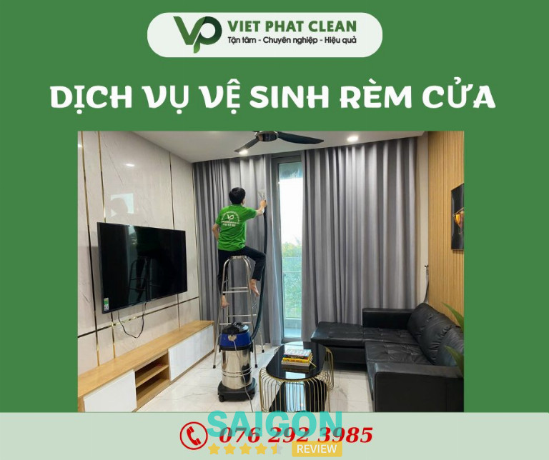 Việt Phát Clean chuyên vệ sinh rèm, sofa, thảm tại TPHCM