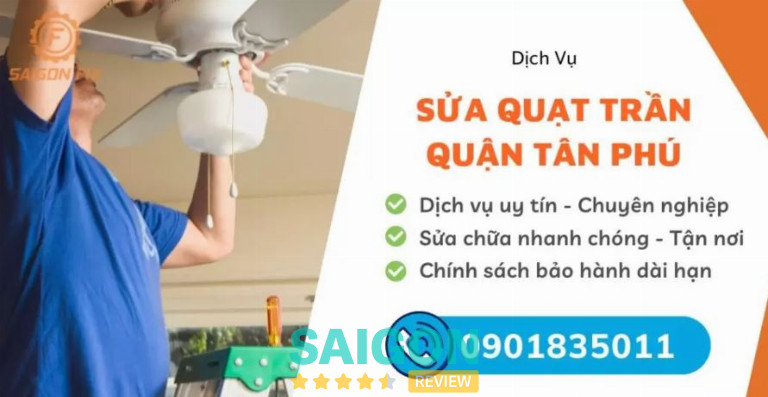 Saigonfix cung cấp dịch vụ sửa quạt trần tại nhà ở TPHCM