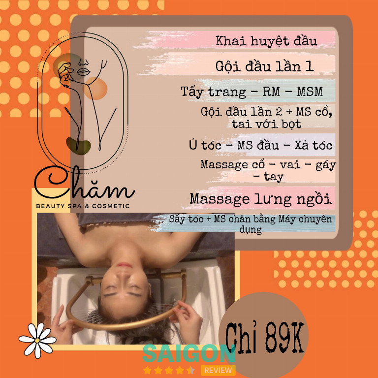 Chăm Spa là tiệm gội đầu dưỡng sinh ở Phường Chánh Hưng