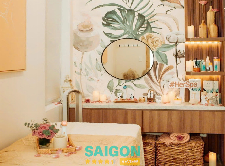 tiệm gội đầu dưỡng sinh Her S Spa Lá Thơm tại phường xuân hòa