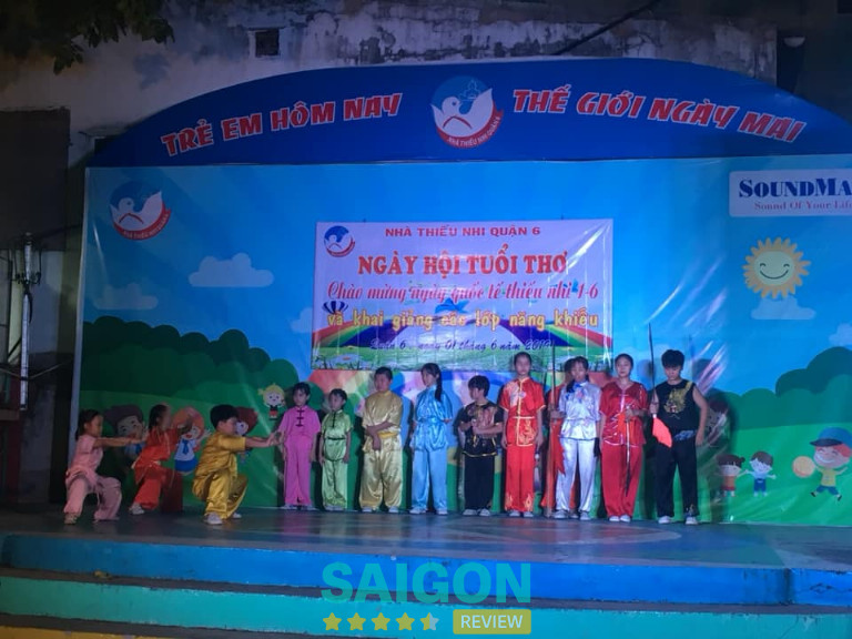 Lớp Wushu tại Nhà Thiếu Nhi Quận 6 do HLV Đào Vĩ Trung hướng dẫn