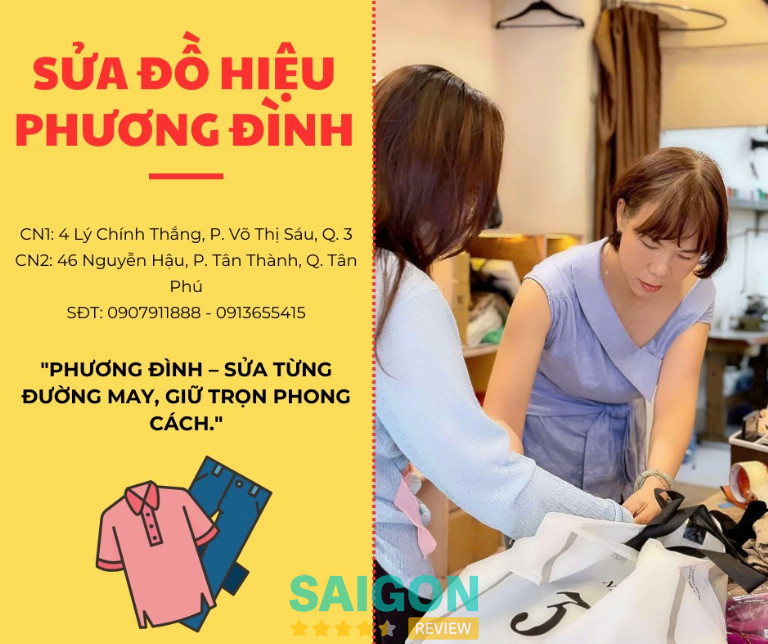 Sửa Đồ Hiệu Phương Đình là nơi phục hồi quần áo hàng hiệu tại TPHCM