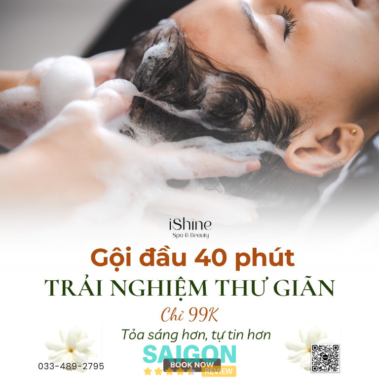 tiệm gội đầu dưỡng sinh iShine Spa & Beauty tại phường Tân Mỹ