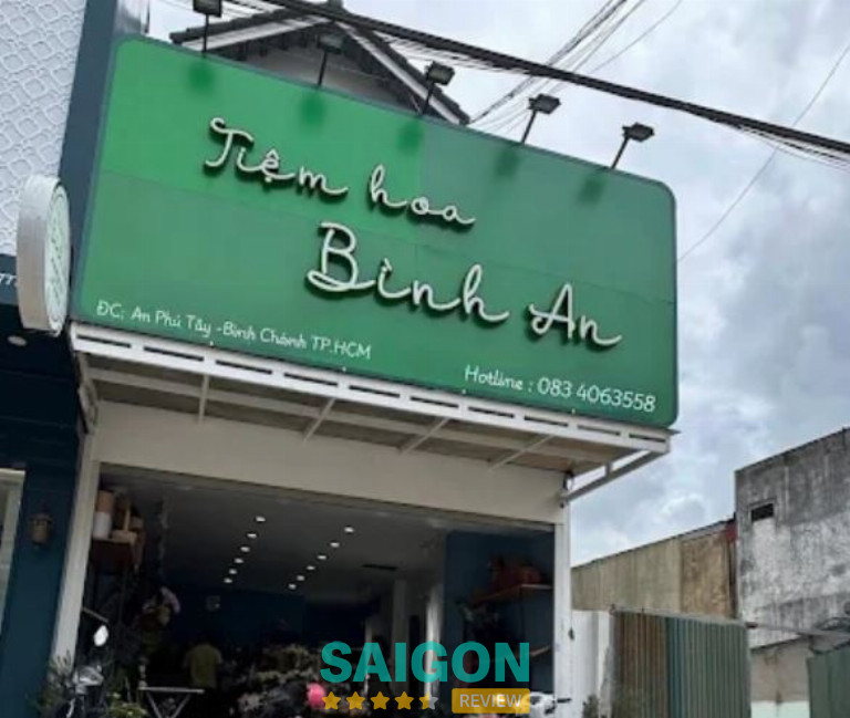 Tiệm hoa Bình An là tiệm hoa khai trương ở Bình Chánh