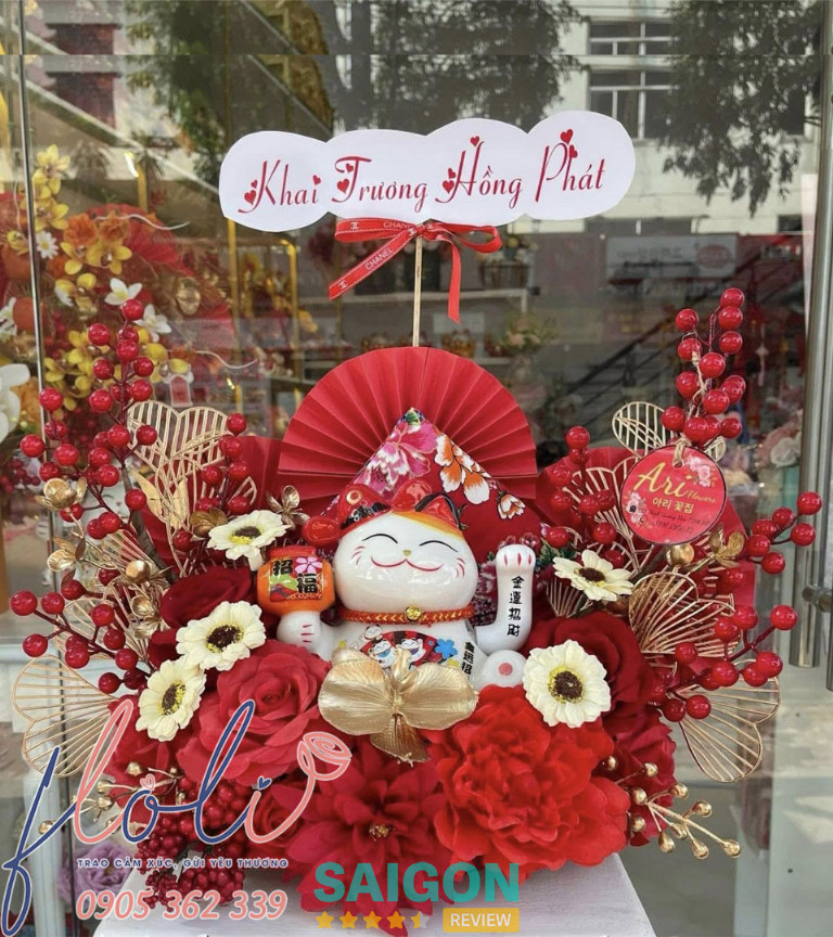 Shop hoa FloLi – Điện hoa 24/7 chuyên hoa khai trương ở Nhà Bè