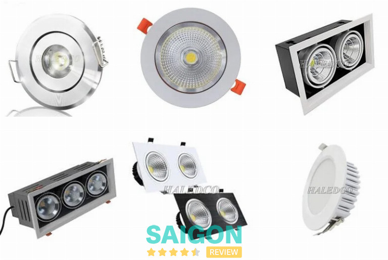 HALEDCO cung cấp đa dạng các mẫu đèn âm trần với đầy đủ công suất