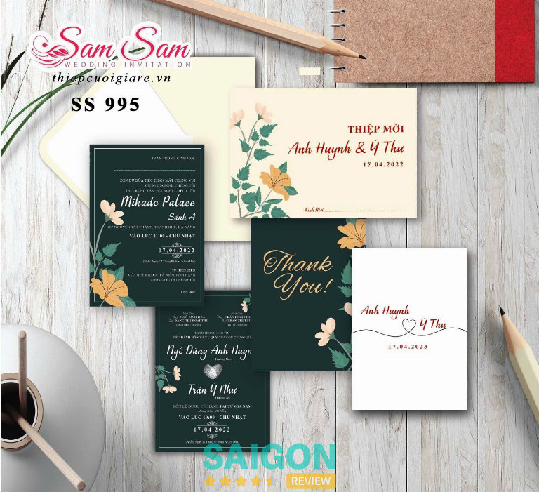Thiệp cưới SAM SAM