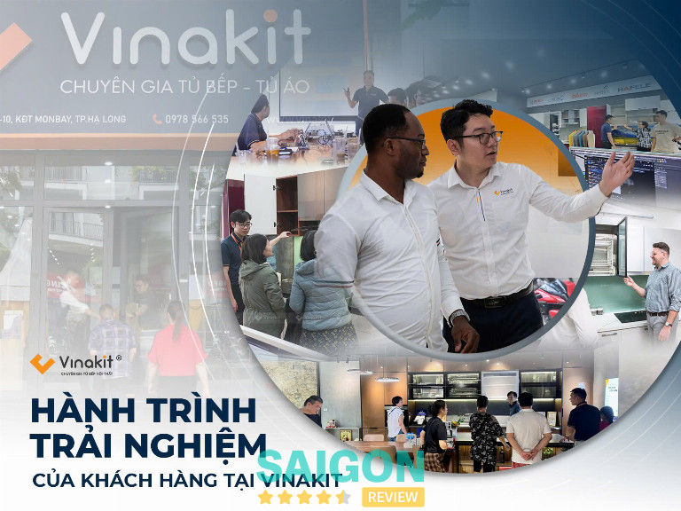 Trải nghiệm thực tế của khách hàng tại showroom Vinakit với đa dạng phong cách thiết kế