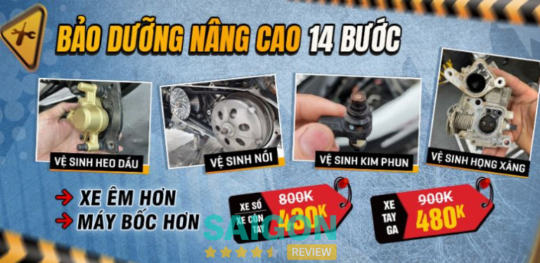 bảo dưỡng xe máy tại Bà Rịa Vũng Tàu