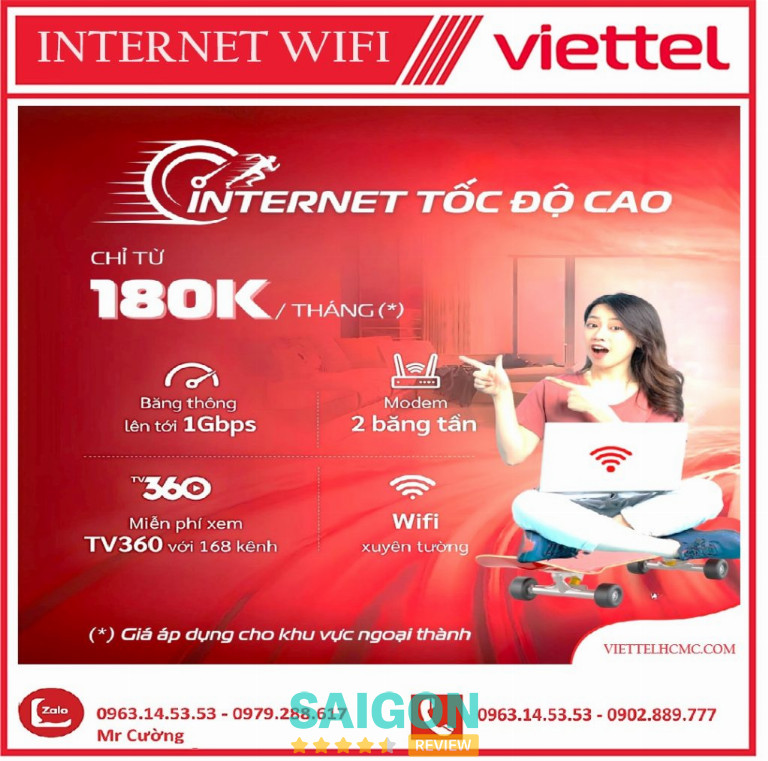 dịch vụ lắp mạng Viettel TPHCM