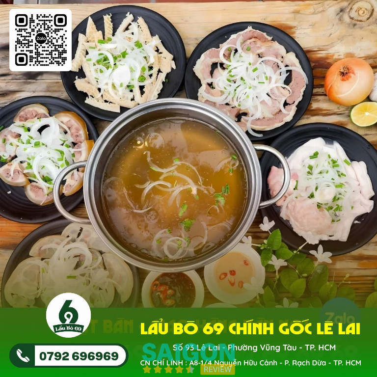 Quán Lẩu Bò 69 – 93 Lê Lai