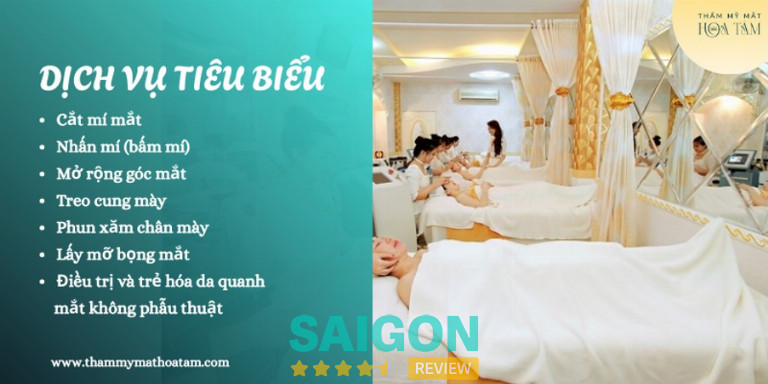 Dịch vụ tiêu biểu tại Thẩm Mỹ Mắt Hoa Tâm