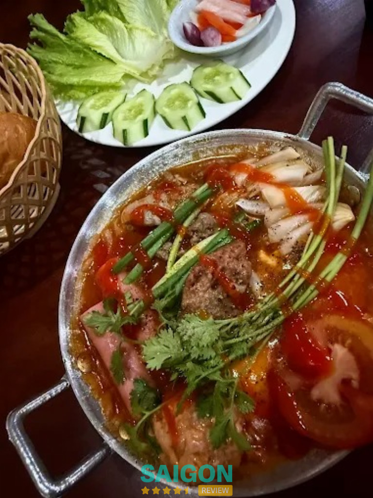 bánh mì chảo ở Sài Gòn 