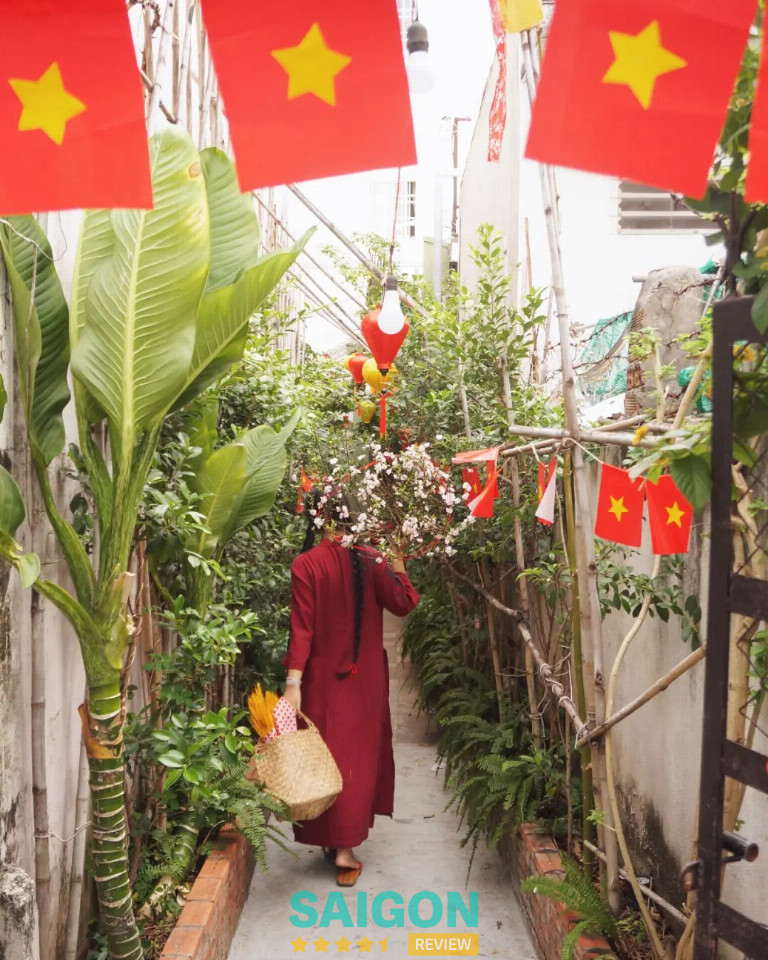 Cafe Ngõ Thơm – quán cà phê trang trí tết ở vũng tàu 