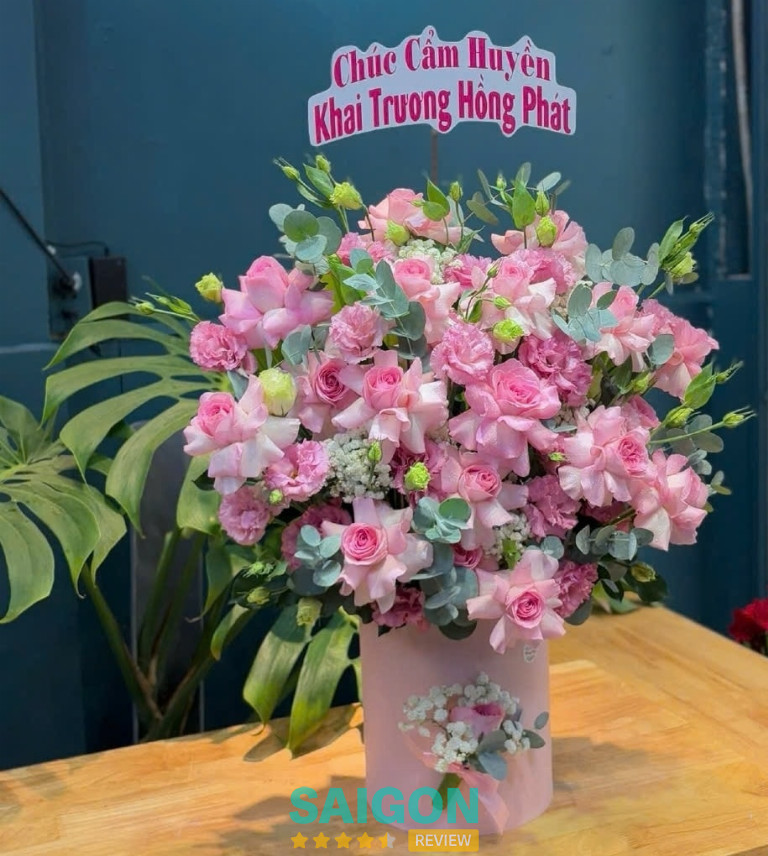 Shop hoa khai trương floli nhà bè