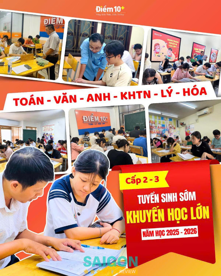 Trung Tâm Bồi Dưỡng Luyện Thi Điểm 10+ – P. Thông Tây Hội