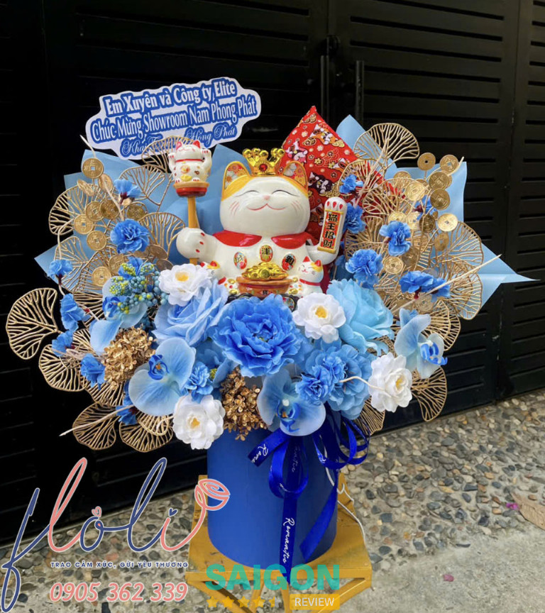 Mèo thần tài mừng khai trương tphcm FLoLi