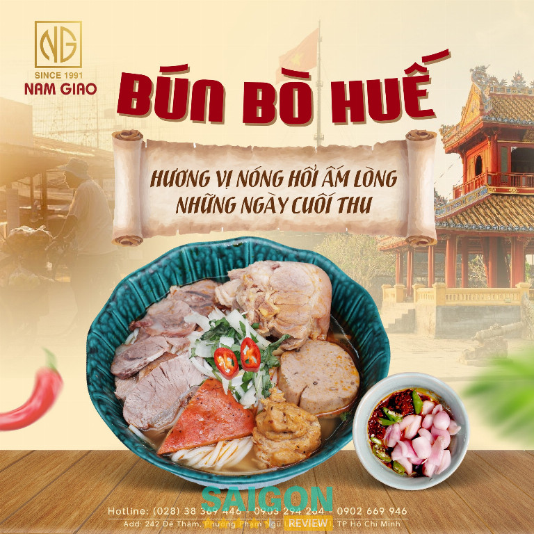 Bún bò Huế Nam Giao – 242 Đề Thám