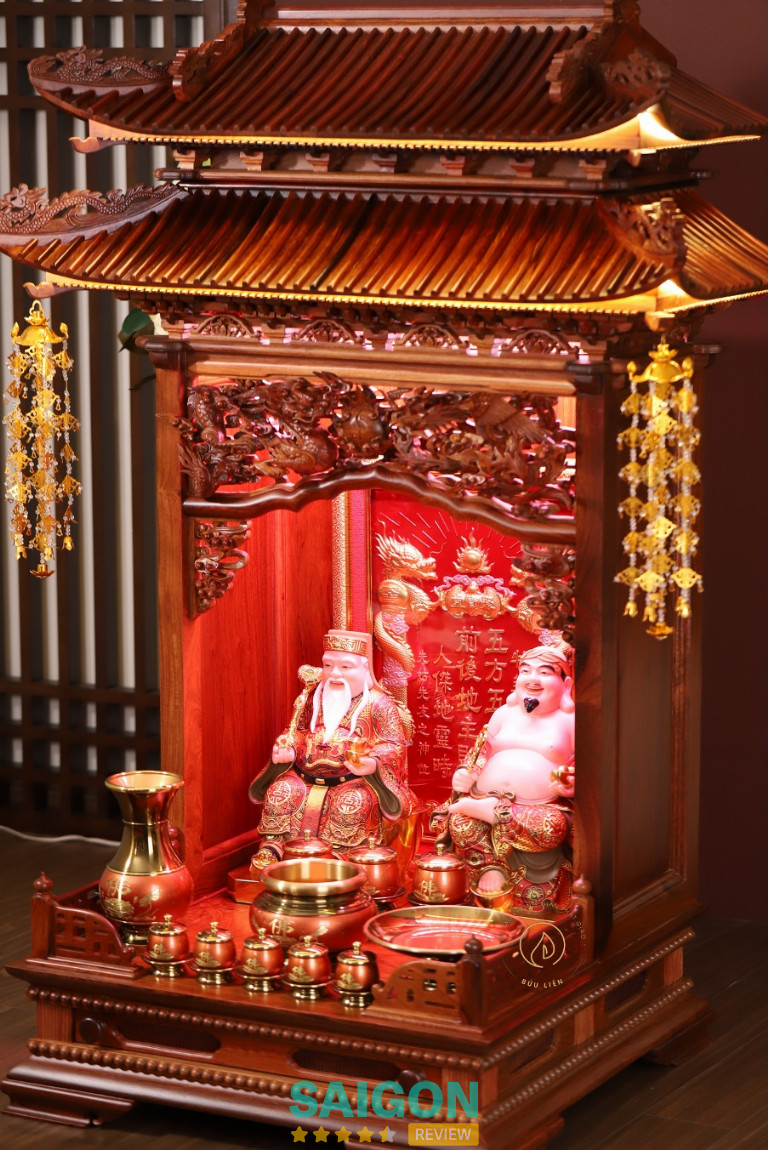 Tủ Thần Tài - Thổ Địa tại cửa hàng Phật giáo Bửu Liên