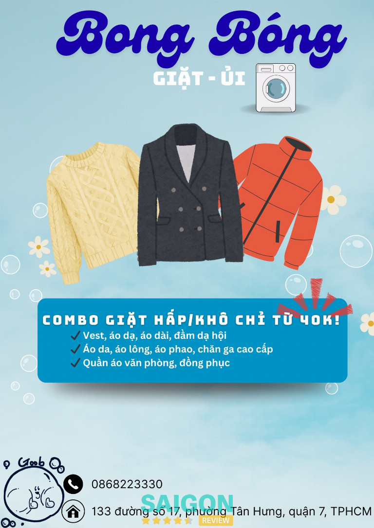 Tiệm Giặt Ủi Bong Bóng - 133 Đường Số 17