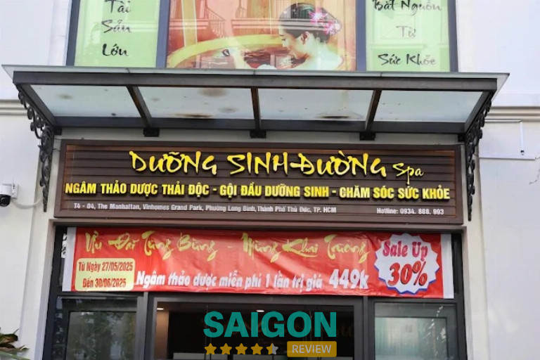 tiệm gội đầu dưỡng sinh ở Vinhomes Grand Park Quận 9