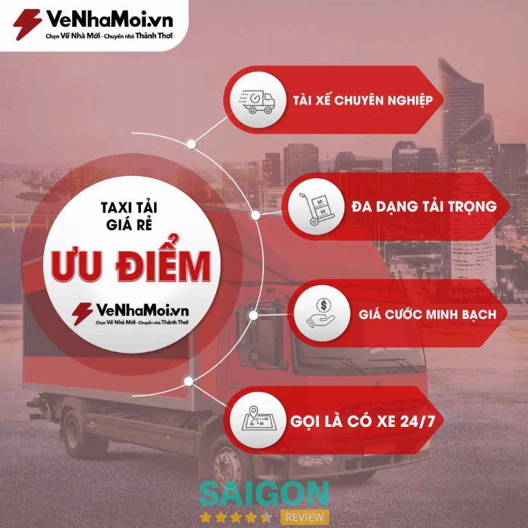 Dịch vụ taxi tải chuyển nhà, chở hàng