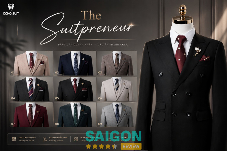 cộng suit cho thuê vest nam tại TPHCM