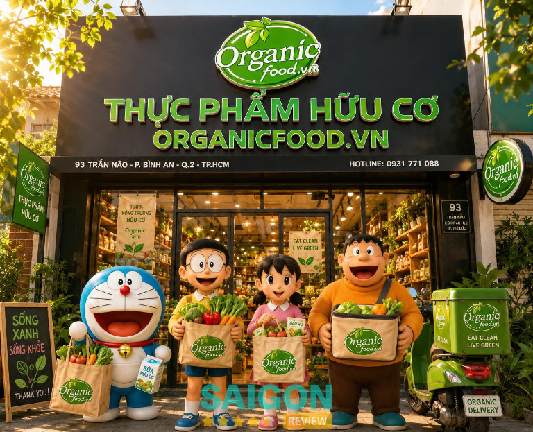 cửa hàng rau sạch ở TPHCM